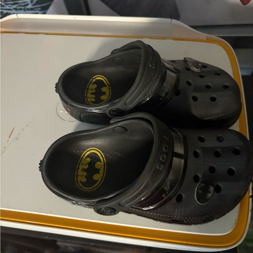 CROCS Kids Black Superhero Clogs